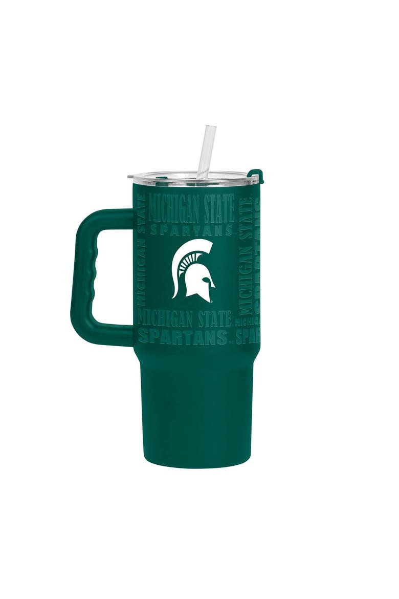 Michigan State Spartans 24oz. Replay Powder Coat Tumbler, Main, color, Hunter Green