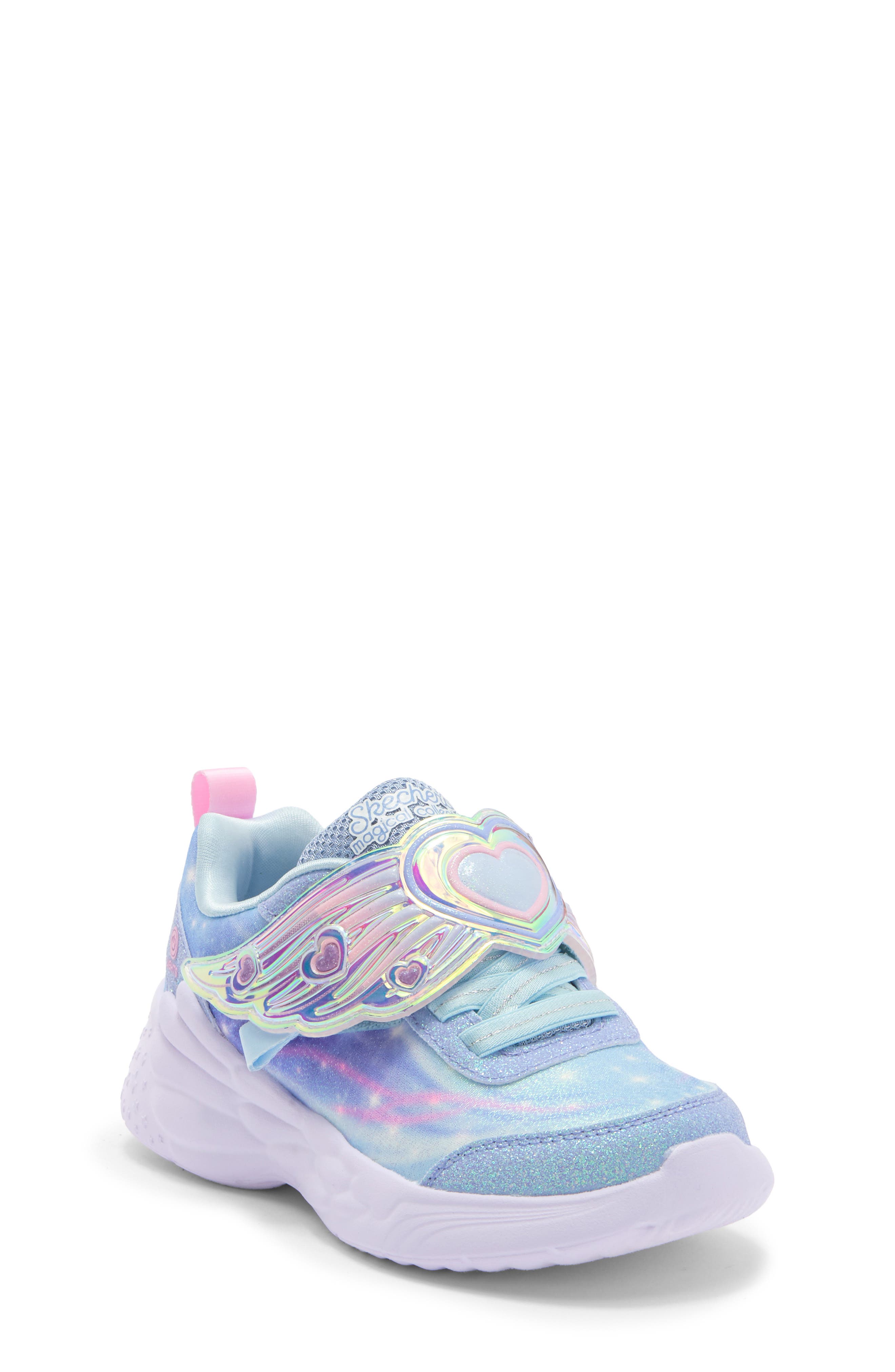 Kids' S-Lights®: Dream Racer - Wing Luxe Sneaker, Main, color, LTBL