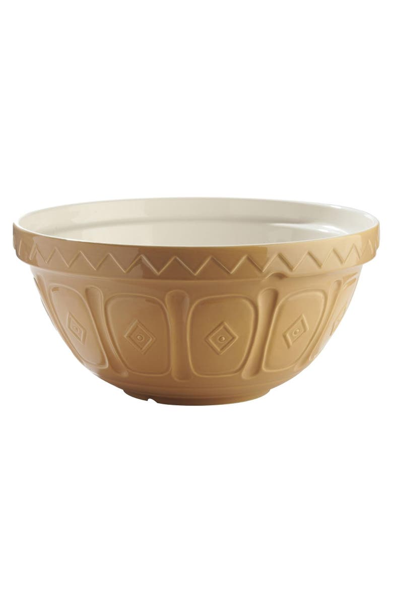 MASON CASH Cane Collection Size 4 Mixing Bowl, 10.5 Quart, Main, color, Beige