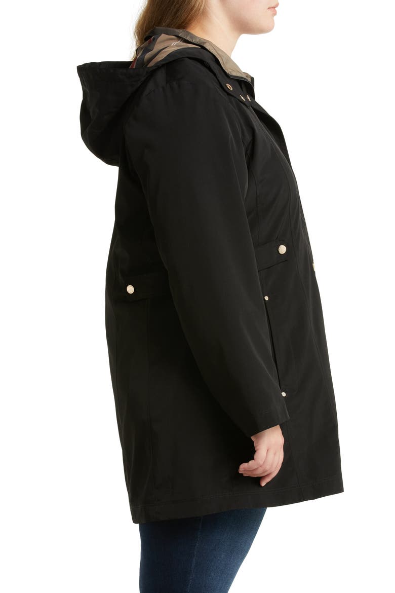 Water Resistant Rain Jacket, Alternate, color, BLACK