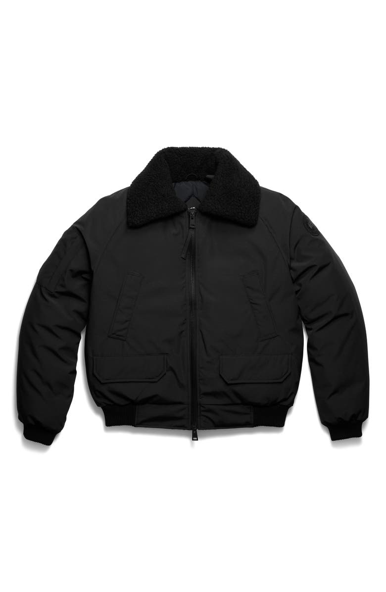Canada Goose Chilliwack 750 Fill Power Down Aviator Bomber Jacket, Alternate, color, Black - Noir