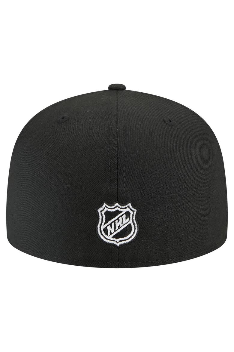 Men's New Era Black Pittsburgh Penguins Faded Lines 59FIFTY Fitted Hat, Alternate, color, Black