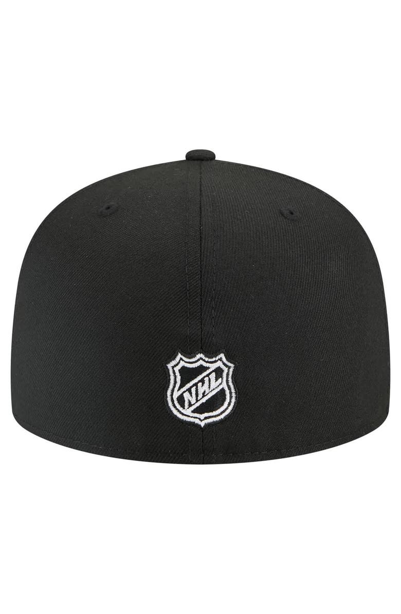 New Era Men
s New Era Black Pittsburgh Penguins Faded Lines 59FIFTY Fitted Hat, Alternate, color, Black