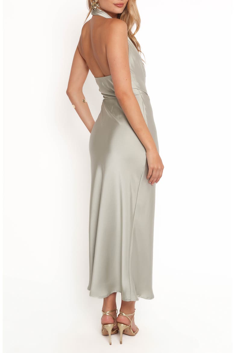 Cleo Halter Midi Dress, Alternate, color, SAGE