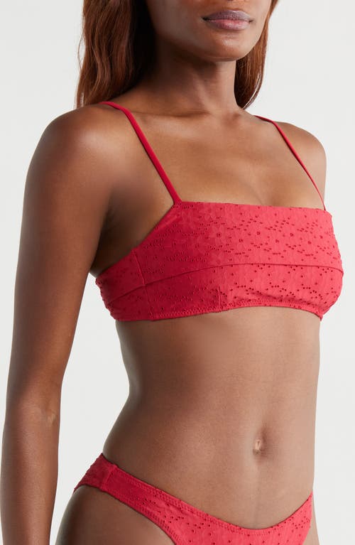 PACSUN PACSUN RAMONA EYELET FOLDOVER BIKINI TOP