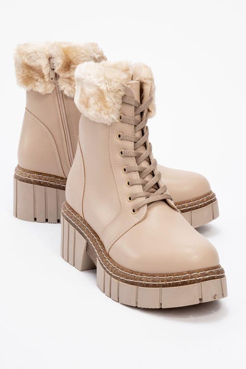 Prologue Shoes Jayla Fur Boot In Multi