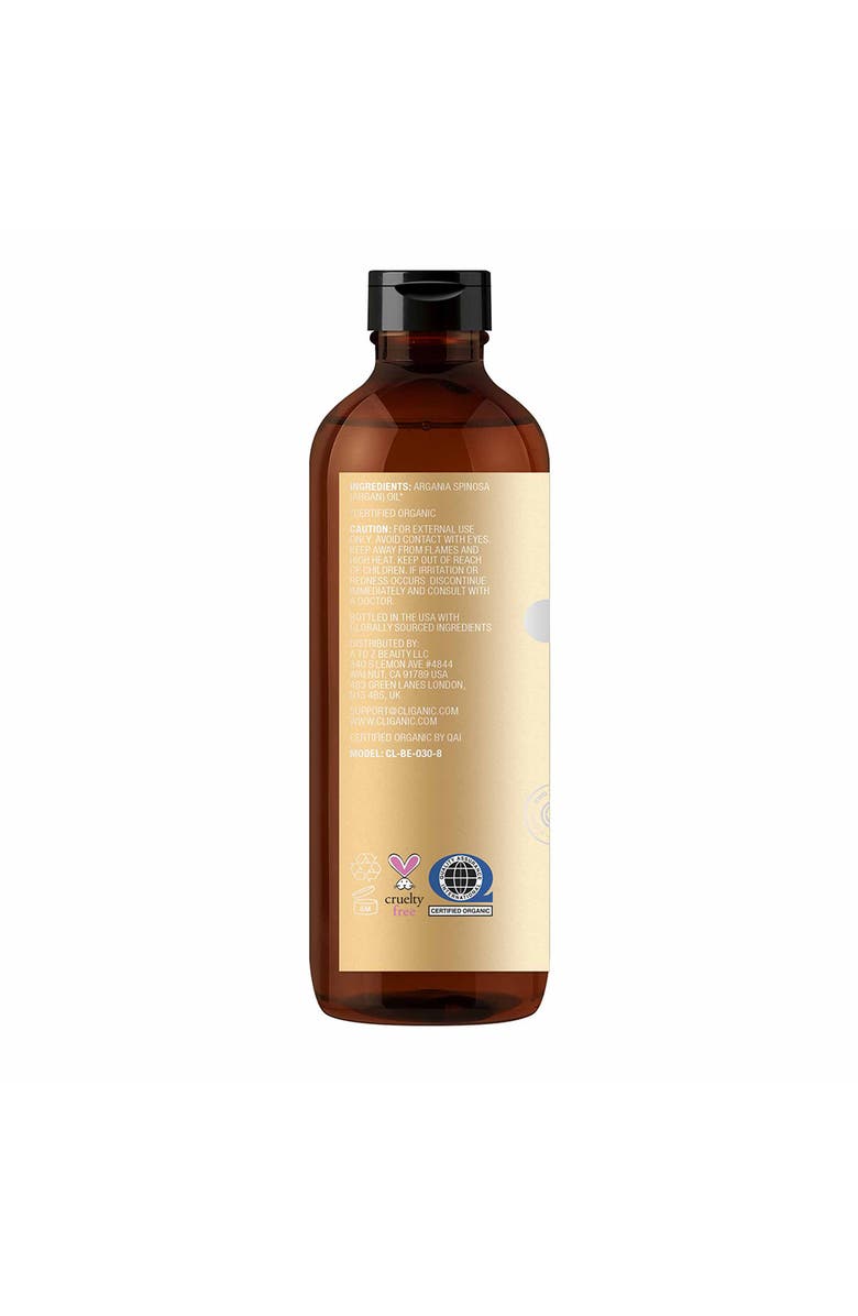 Cliganic Organic Argan Oil, Alternate, color, 8Oz