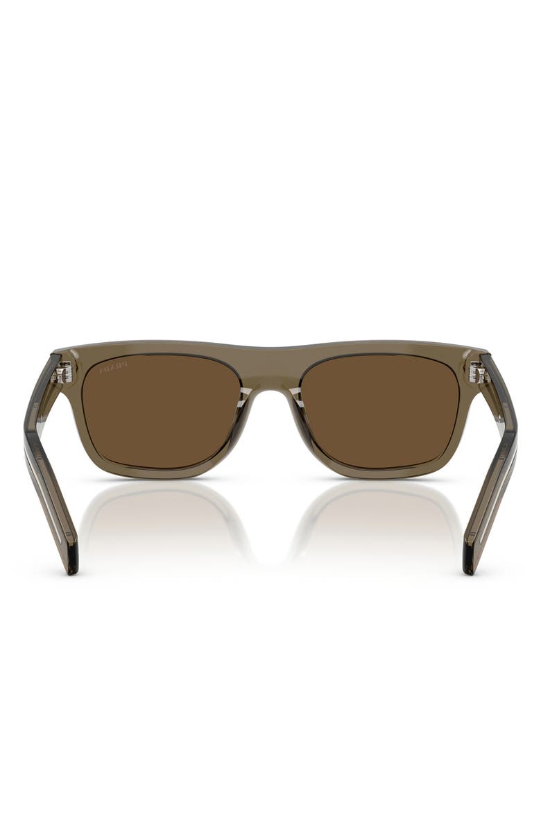 Prada 55mm Pillow Sunglasses, Alternate, color, Dark Brown