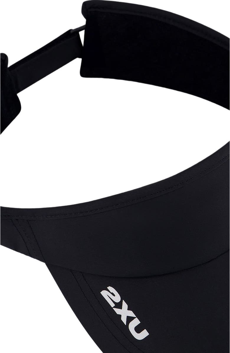 2XU Run Visor, Alternate, color, Black/Black