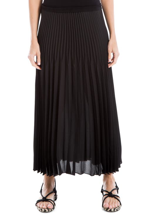 Graduated Pleat Knee-Length Midi Skirt