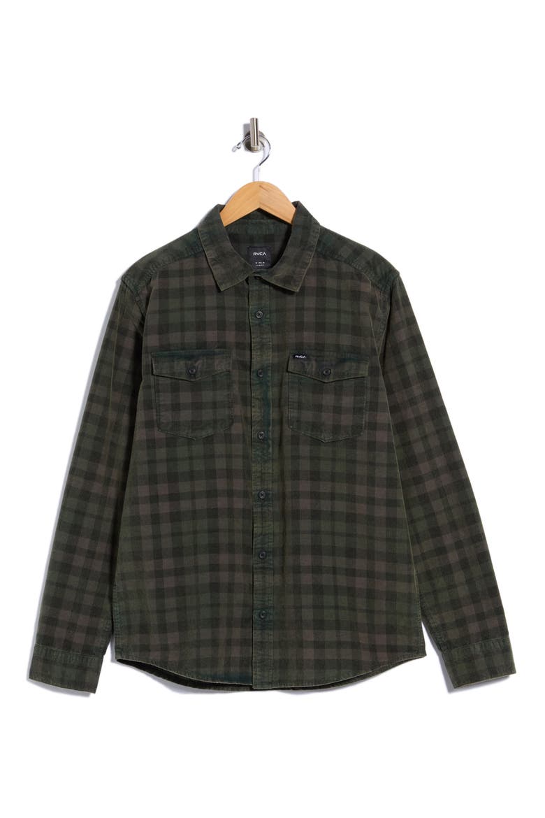 Artifice Cotton Corduroy Button-Up Shirt, Main, color, BLACK WASH