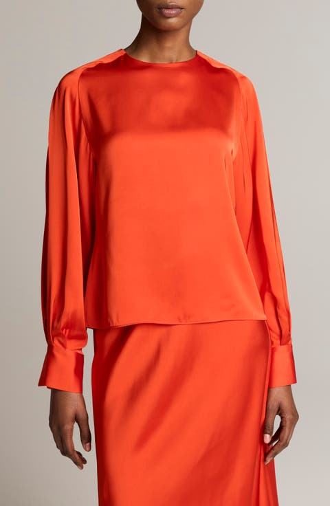 Tie Back Satin Top