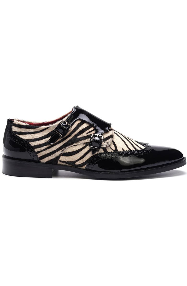 CARLOS SANTANA Kai Double Monk, Main, color, Black Zebra