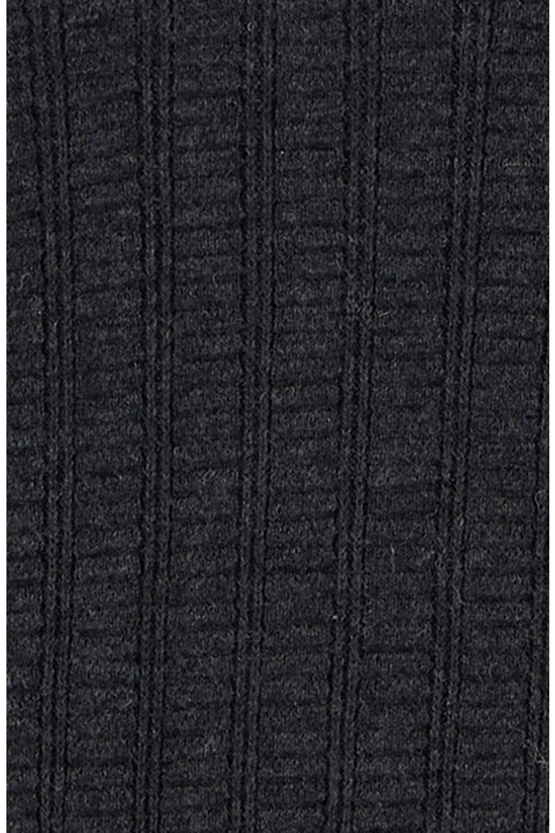 Smeaton Wool Blend Long Sleeve Polo, Alternate, color, BLACK MARL