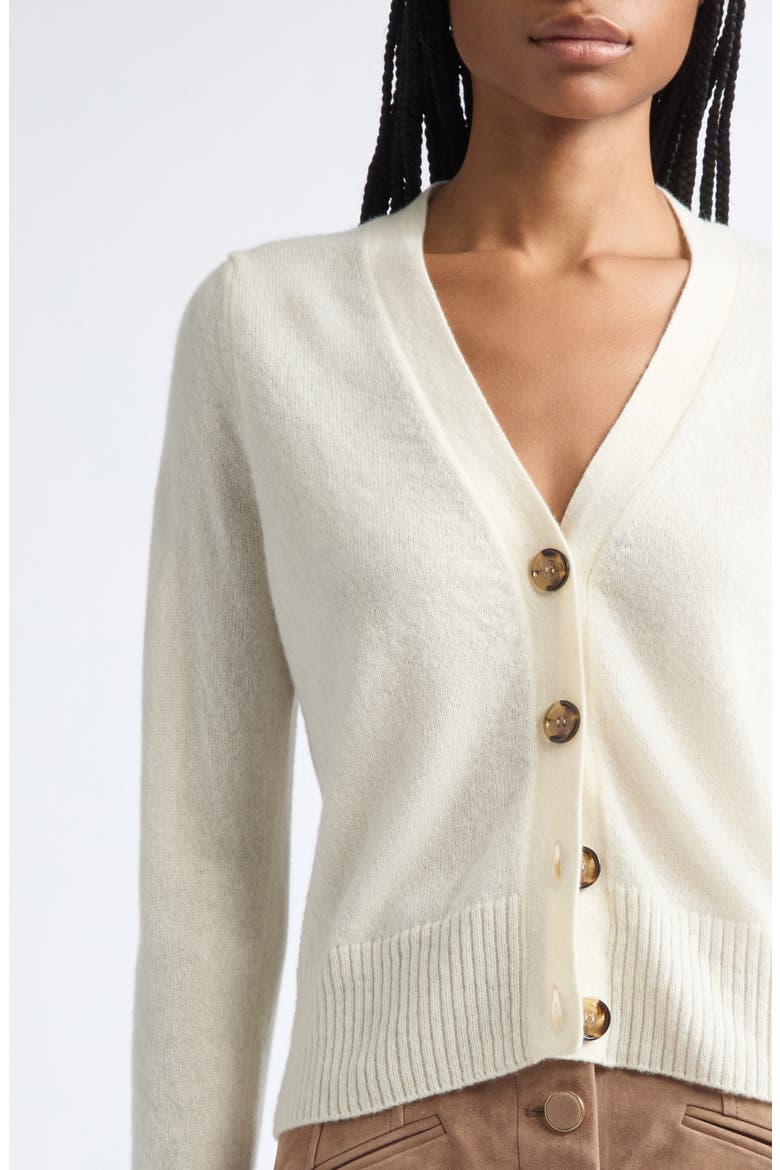 Solene Cashmere Cardigan, Alternate, color, IVORY