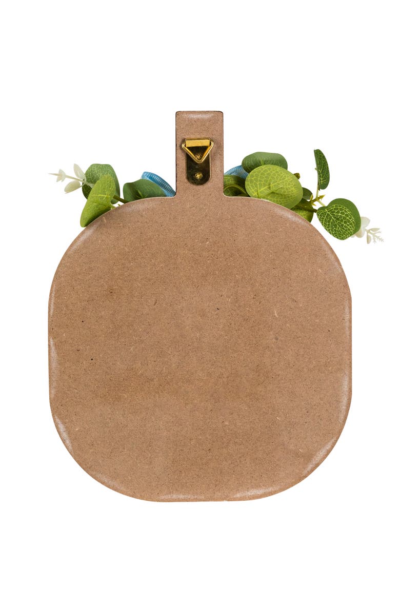 Northlight Happy Fall Pumpkin Fall Harvest Hanging Wall Decoration - 9", Alternate, color, Ivory