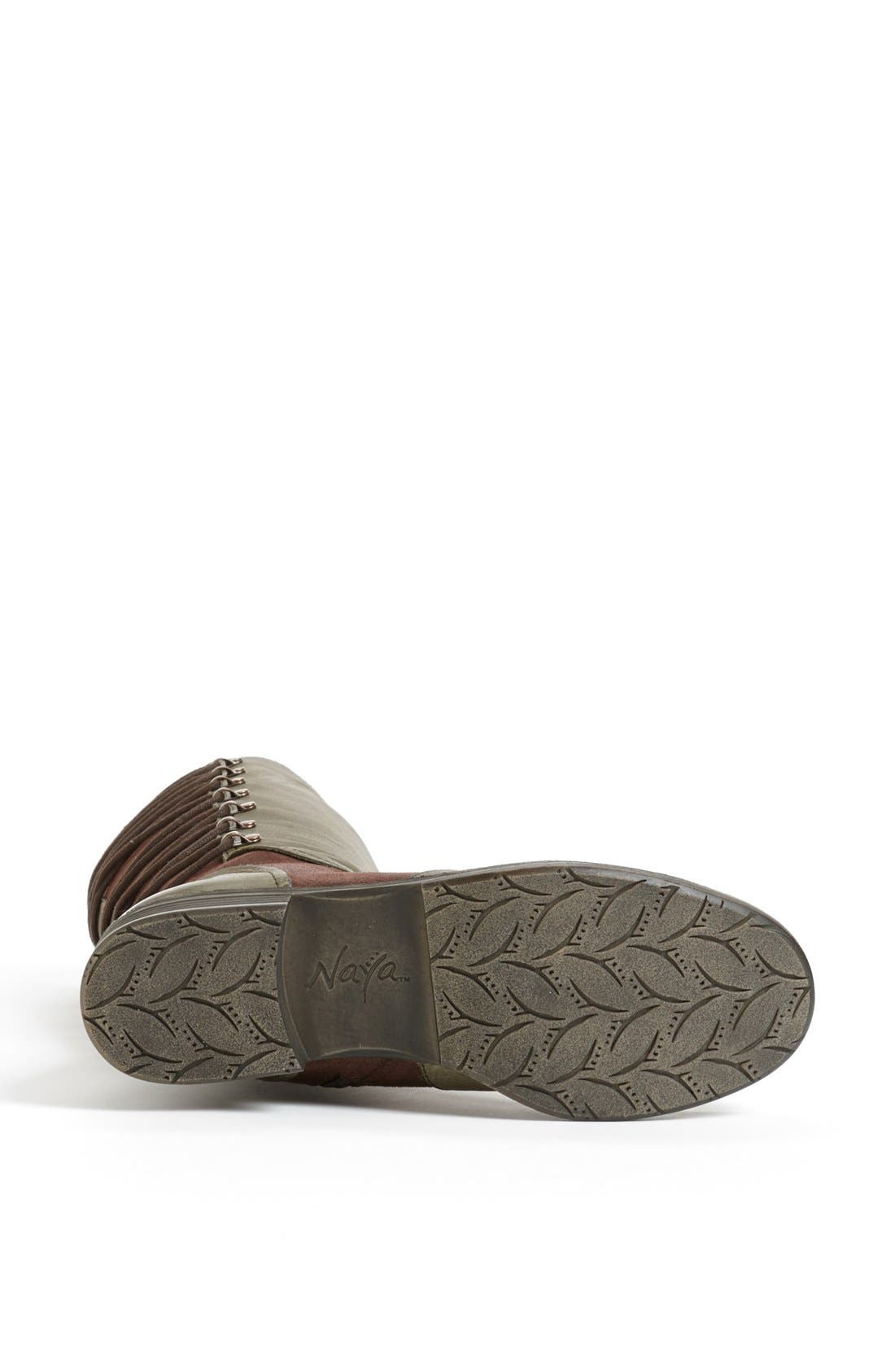 'Apollonia' Boot, Alternate, color, ANTIBA GREEN/ OXFORD BROWN