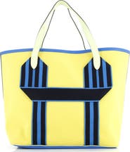 Pre-Owned Hermes Pursangle Tote Canvas with Leather