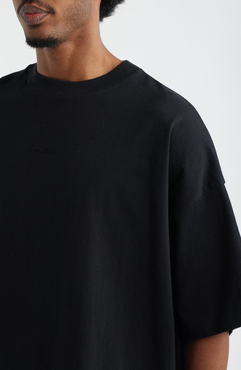 Fear of God Essentials Signature '90s Fit Logo T-Shirt, Alternate, color, Black