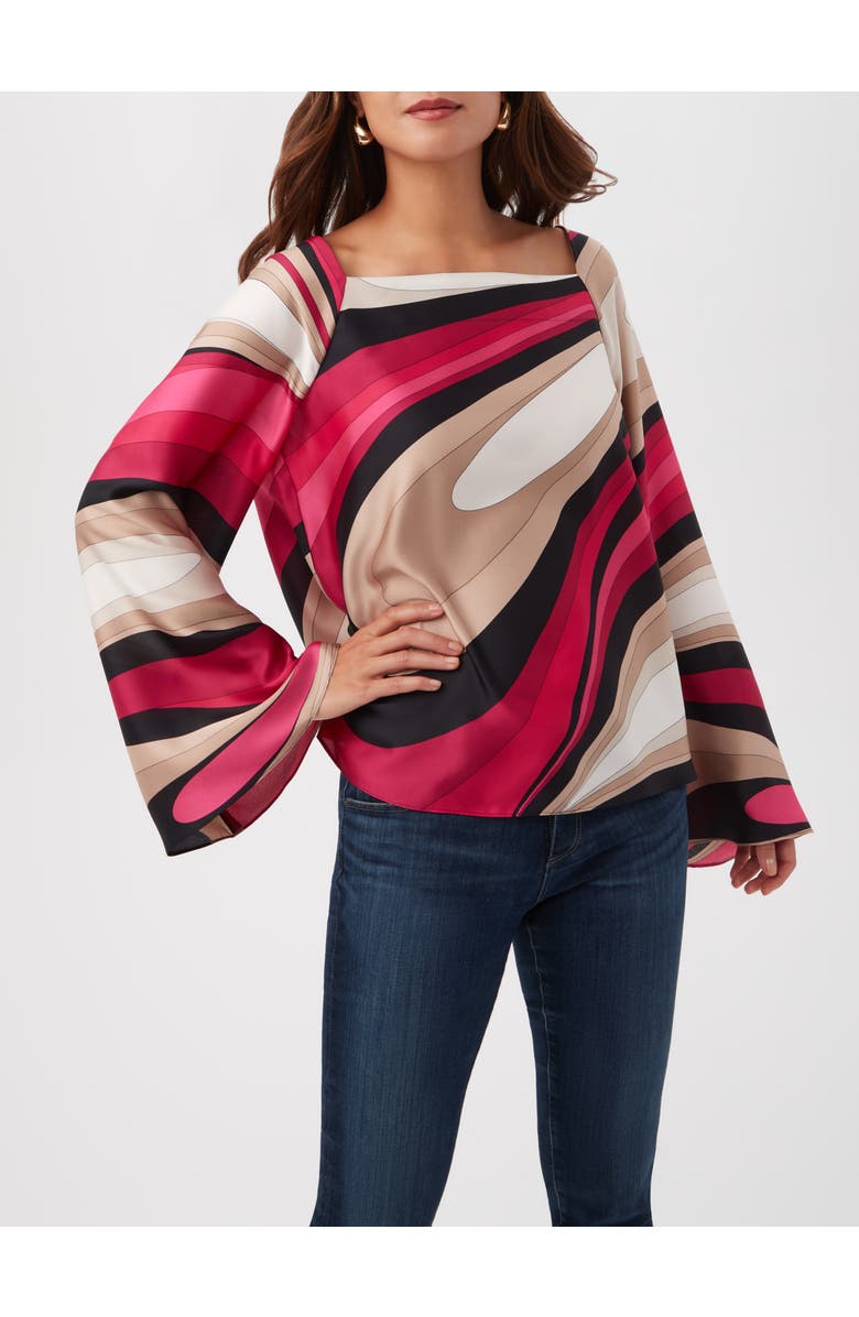 Trina Turk Torie Top, Main, color, Fairy Fuchsia Multi