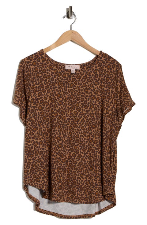 Short Sleeve High-Low T-Shirt (Plus)
