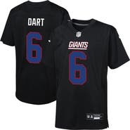 Nike Youth Nike Jaxson Dart Carbon Black New York Giants Fashion Game Jersey