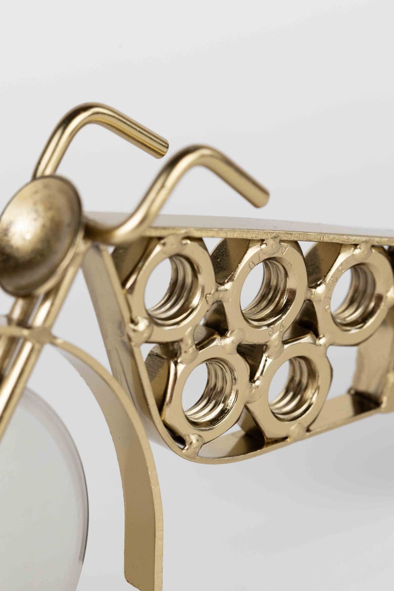 Motorcycle Pizza Cutter, Alternate, color, Metallic Gold