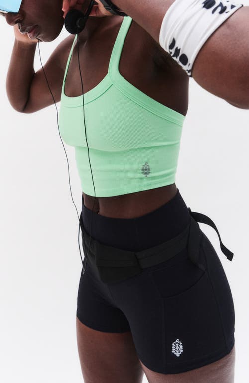 FREE PEOPLE FREE PEOPLE FP MOVEMENT ALL CLEAR RIB CROP CAMISOLE