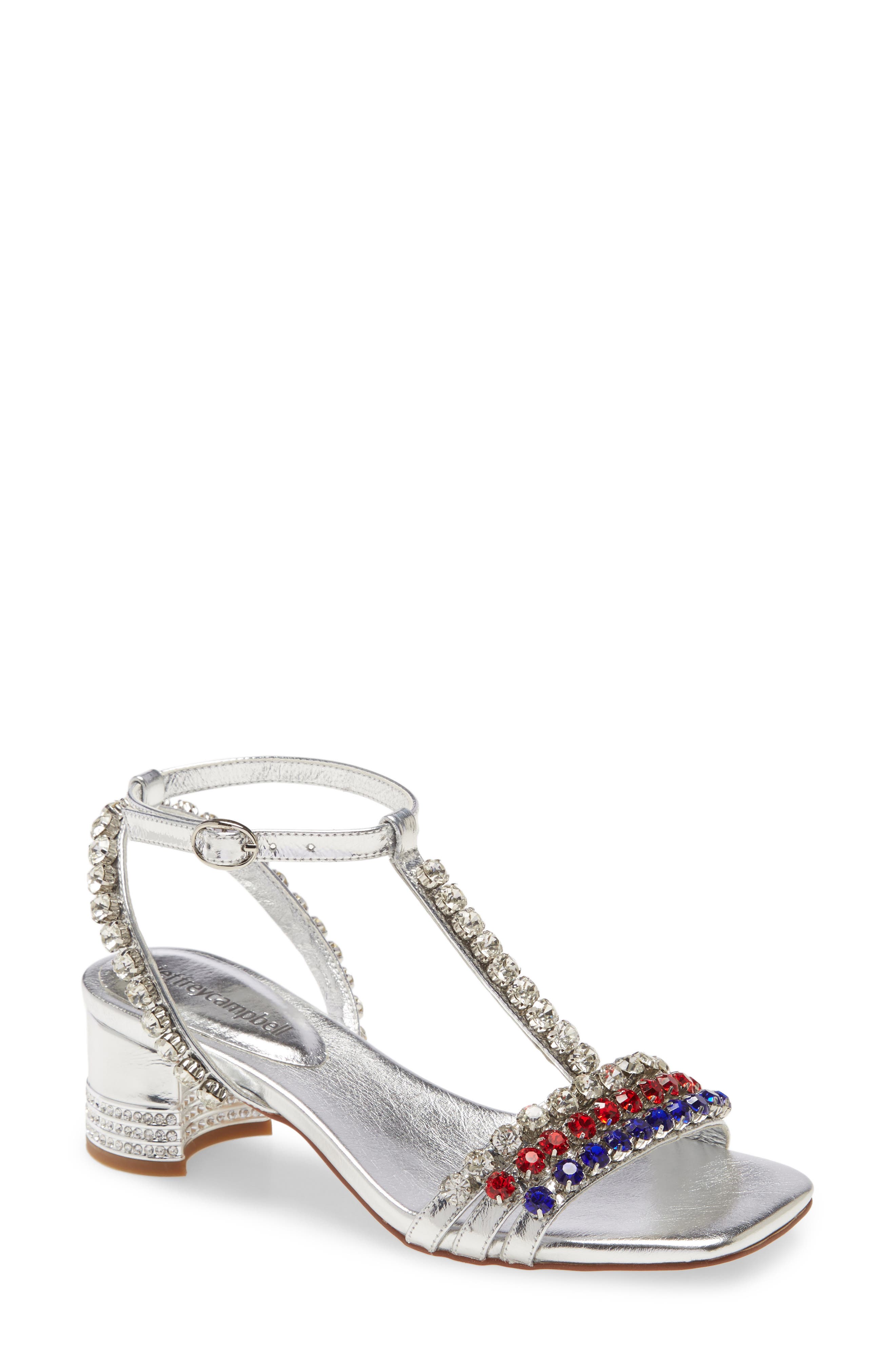 Jeffrey Campbell Reyn Jewel T-Strap Sandal, Main, color, 