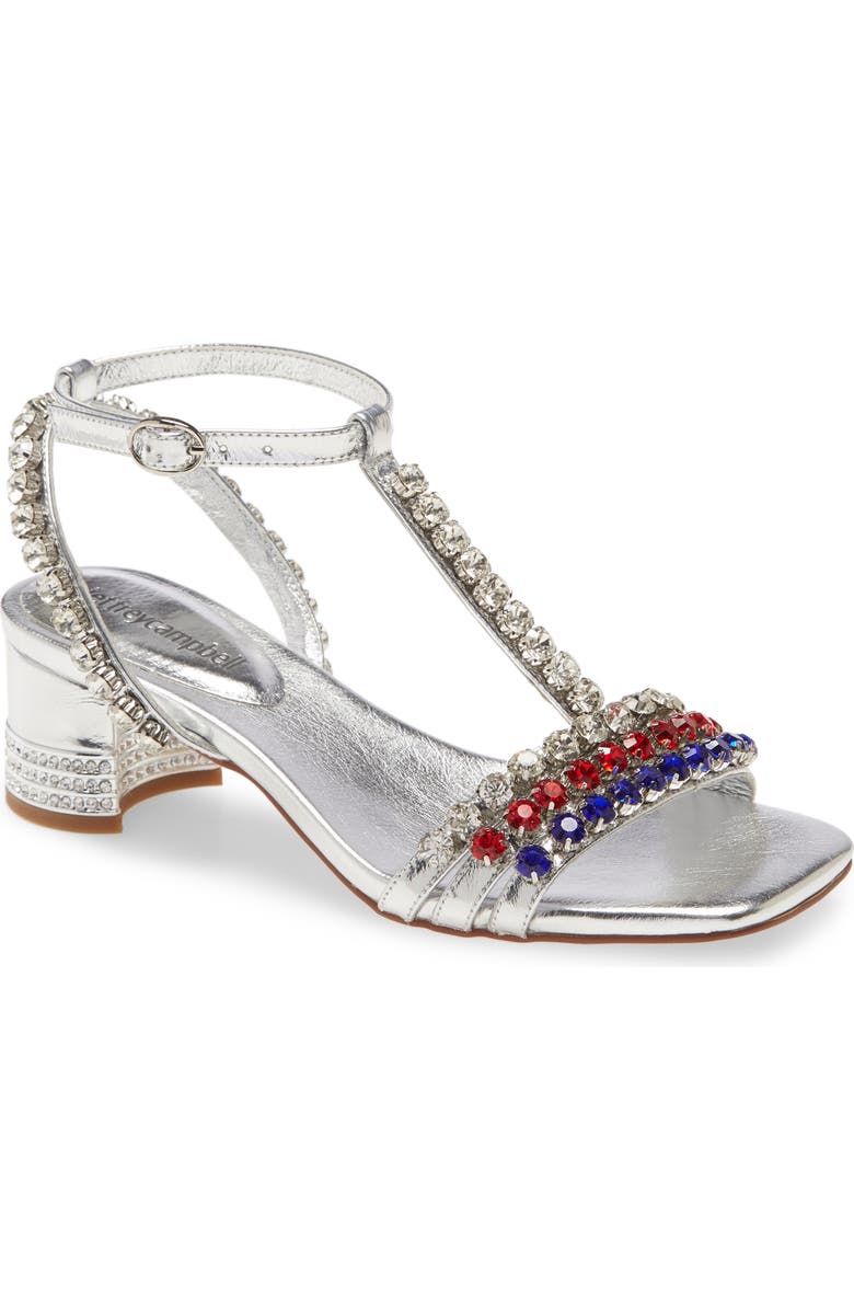 Jeffrey Campbell Reyn Jewel T-Strap Sandal, Main, color,