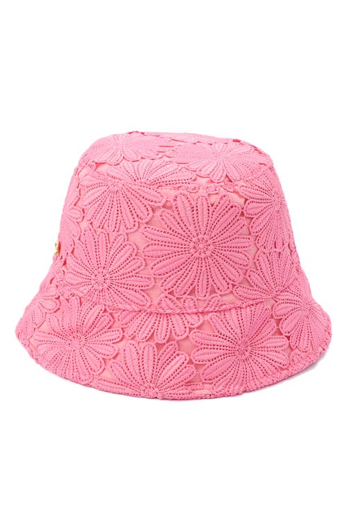 Kate Spade New York Daisy Lace Bucket Hat In Surf Pink