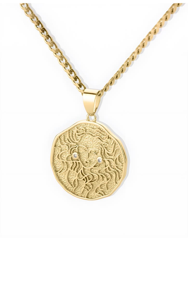 Mint & Lily Astrological Sign Coin Pendant Necklace, Alternate, color, Virgo