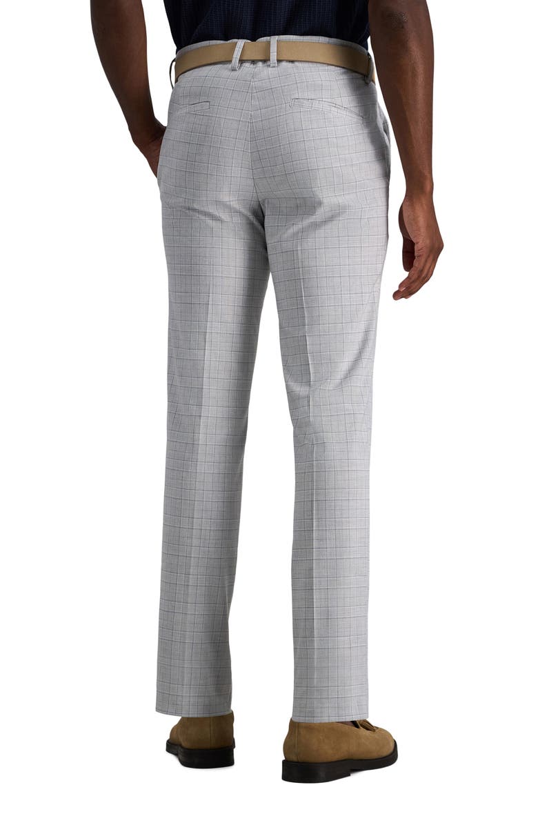 Kenneth Cole Reaction Glen Plaid Stretch Pants, Alternate, color, Light Grey