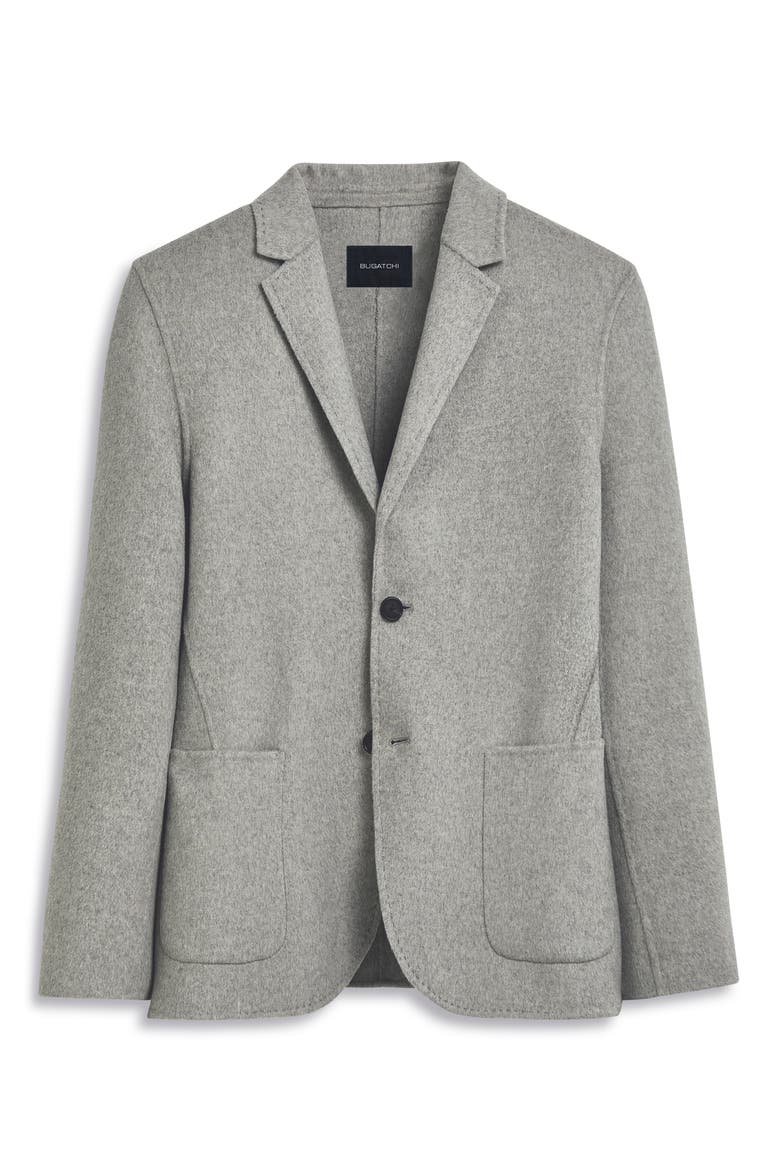 Wool Blend Double Button Blazer, Alternate, color, PLATINUM