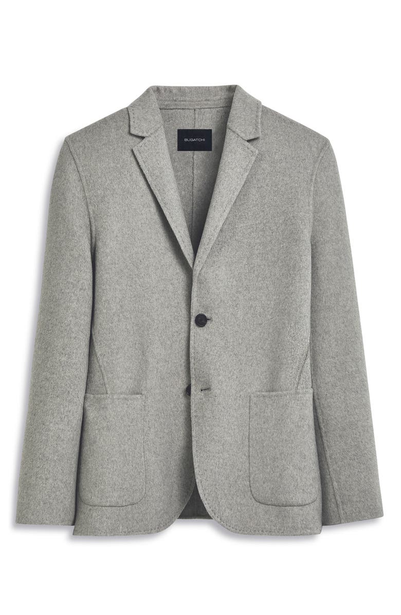 Bugatchi Wool Blend Double Button Blazer, Alternate, color, Platinum