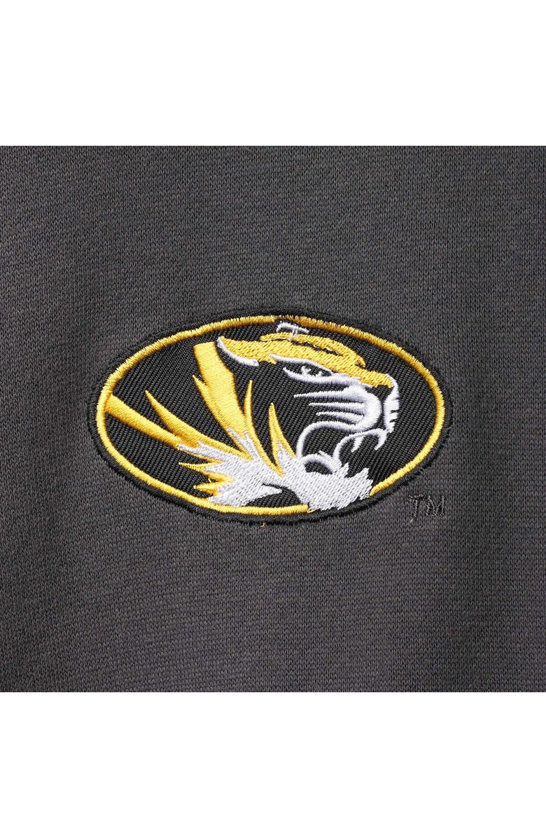COLOSSEUM Men's Colosseum Charcoal Missouri Tigers Tortugas Logo Quarter-Zip Jacket, Alternate, color, Charcoal