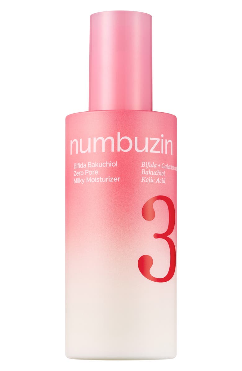 Numbuzin No.3 Bifida Bakuchiol Zero Pore Milky Moisturizer, Main, color, 