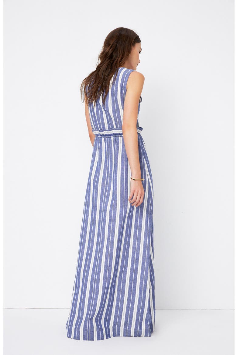 Essie Stripe Maxi Dress, Alternate, color, INDIGO STRIPE