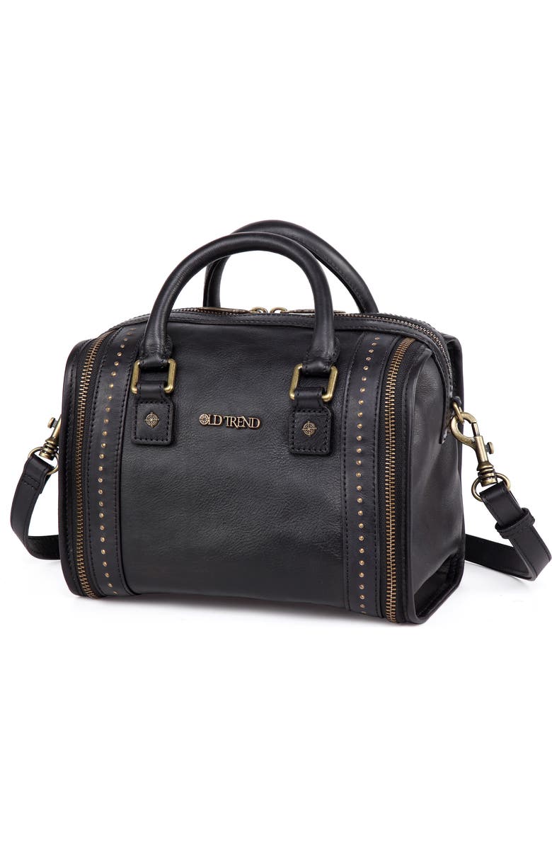 OLD TREND Mini Trunk Leather Crossbody Bag, Alternate, color,