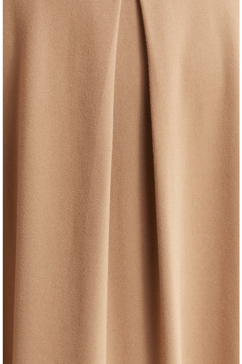 Fit & Flare Long Sleeve Jersey Midi Dress, Alternate, color, WHEAT