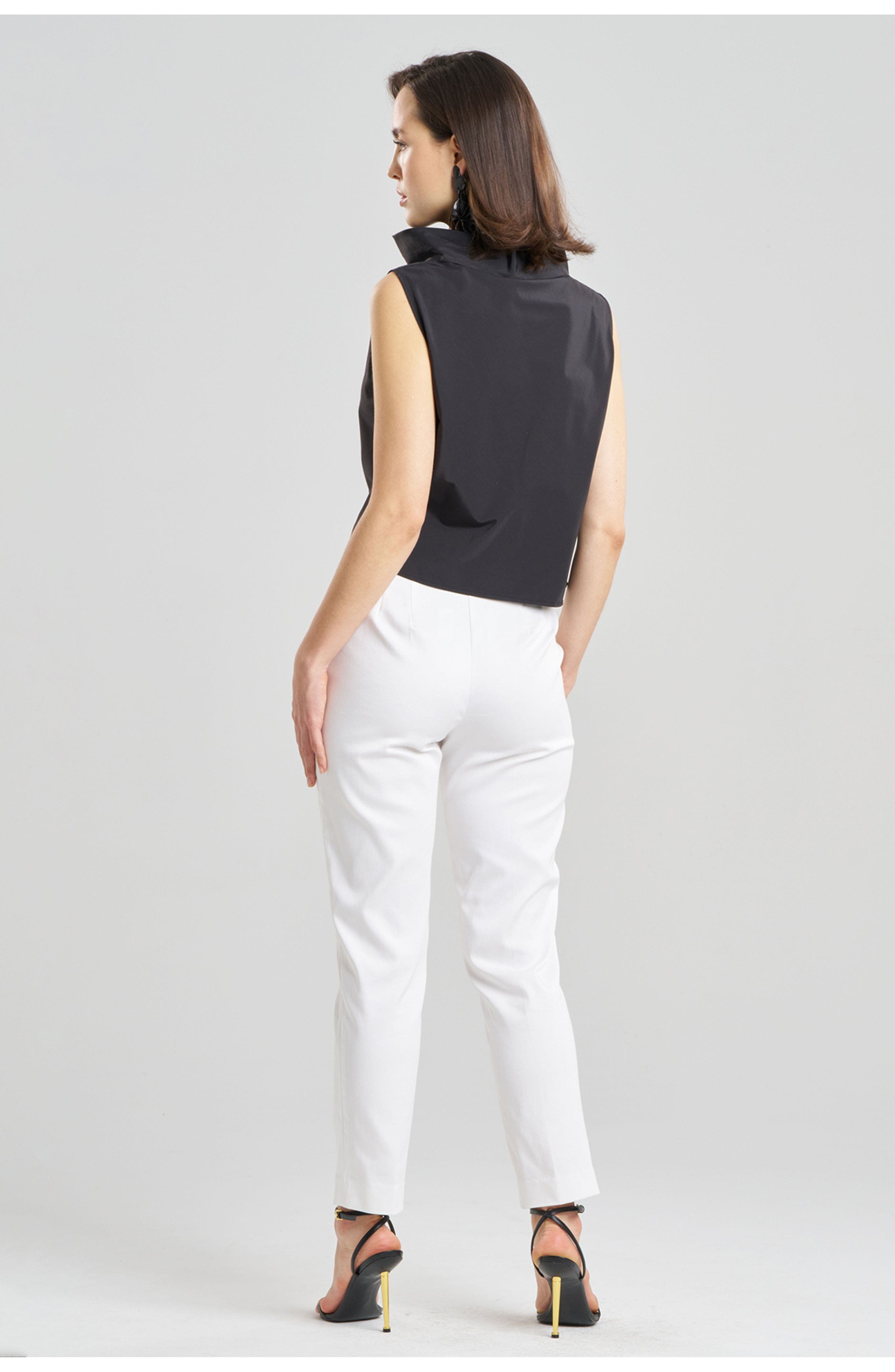 Techno Poplin Crop Funnel Top - image 2