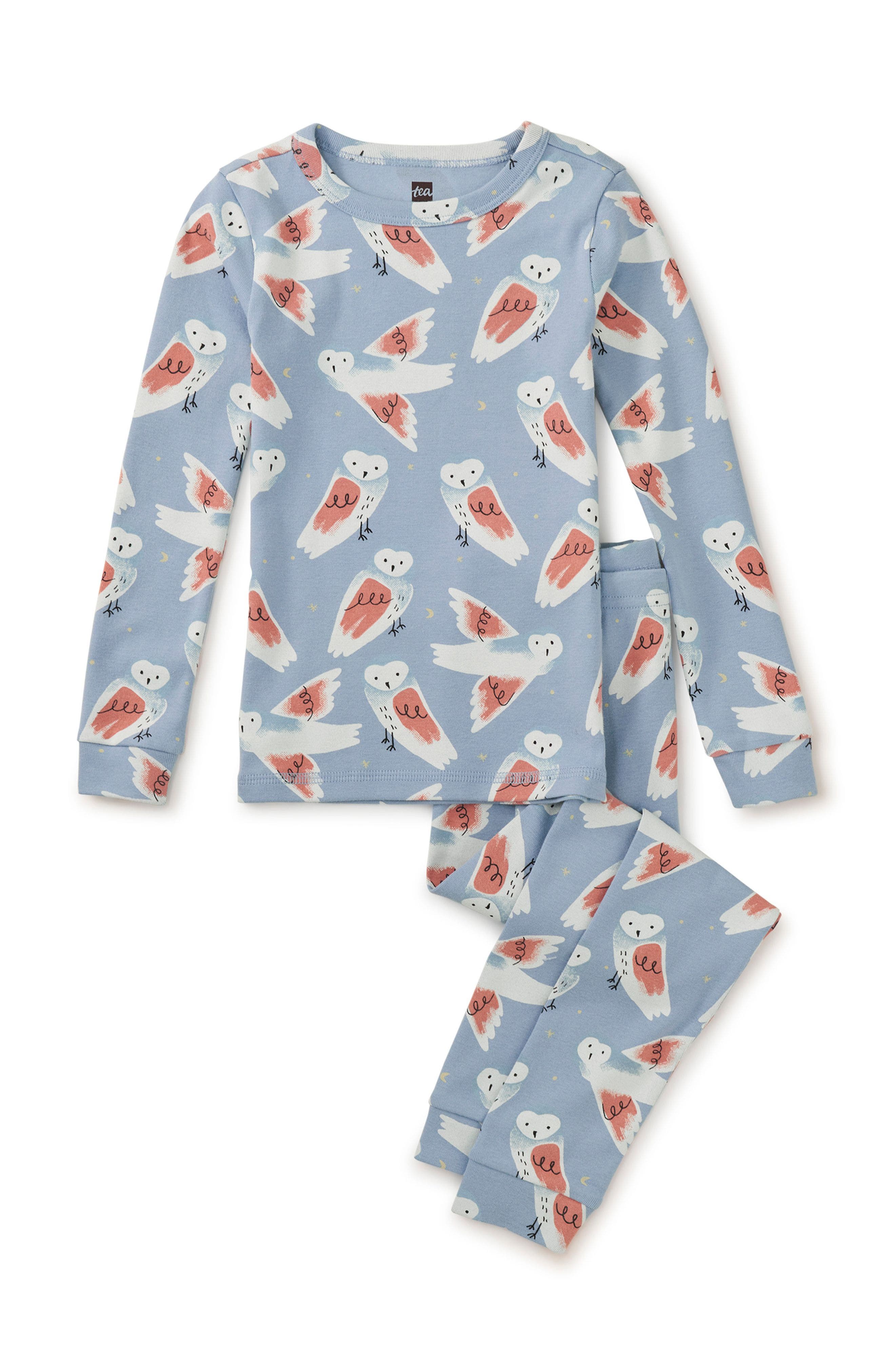 Tea Collection Goodnight Pajama Set in Snowy Owl 