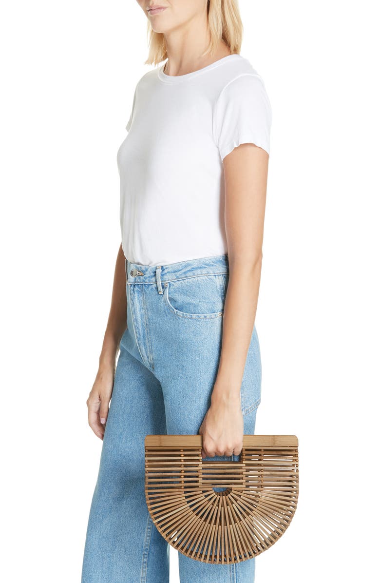 Cult Gaia Small Ark Bamboo Handbag, Alternate, color,