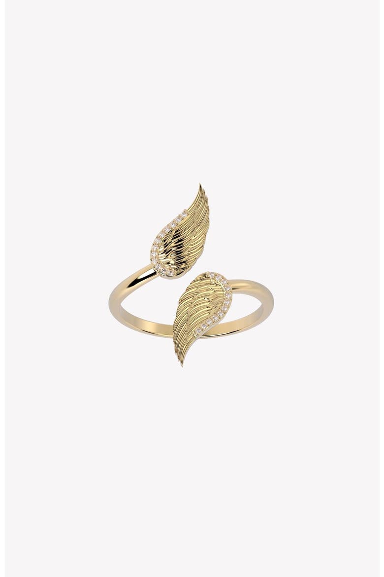 Divine Wings Ring, Main, color, 18k Gold Plated