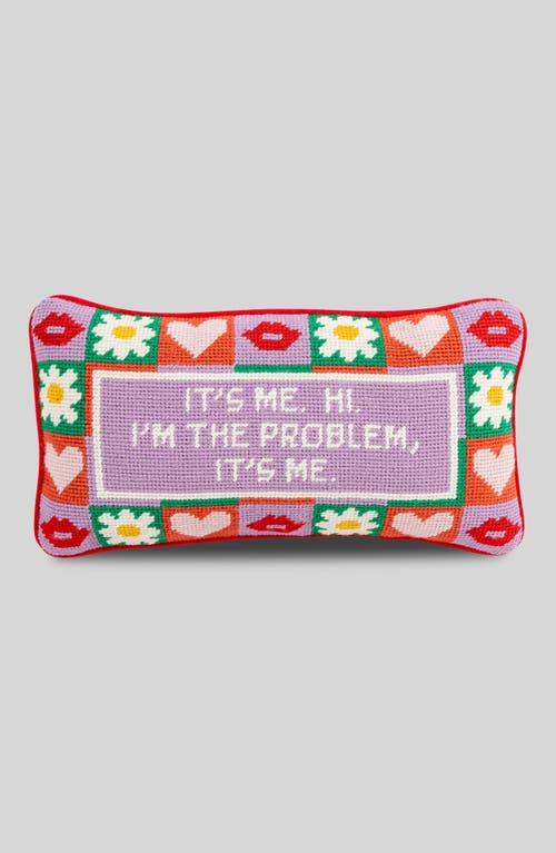 Furbish It's Me Needlepoint Pillow In Multi