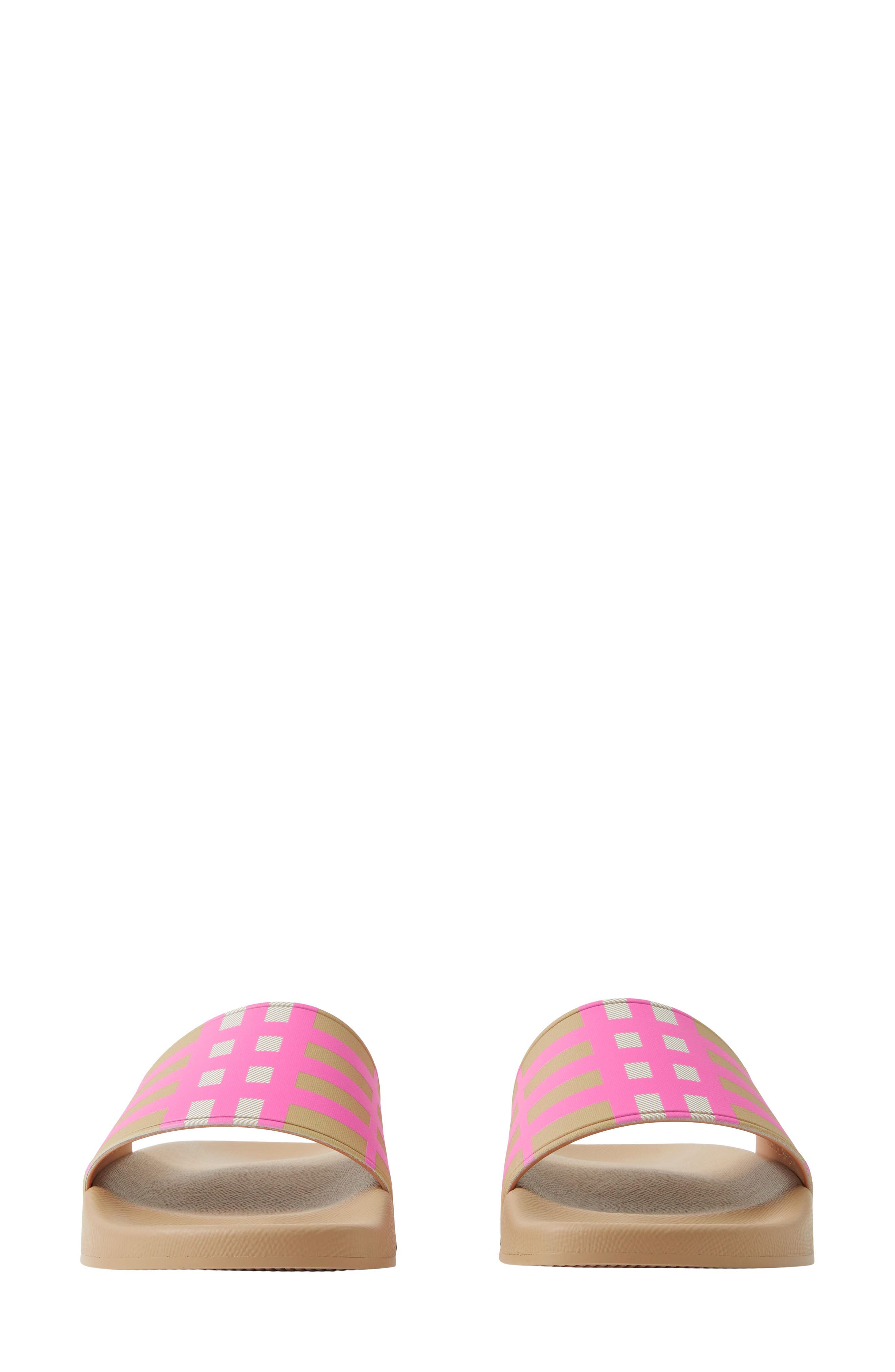 Burberry Furley Check Slide Sandal, Alternate, color, 
