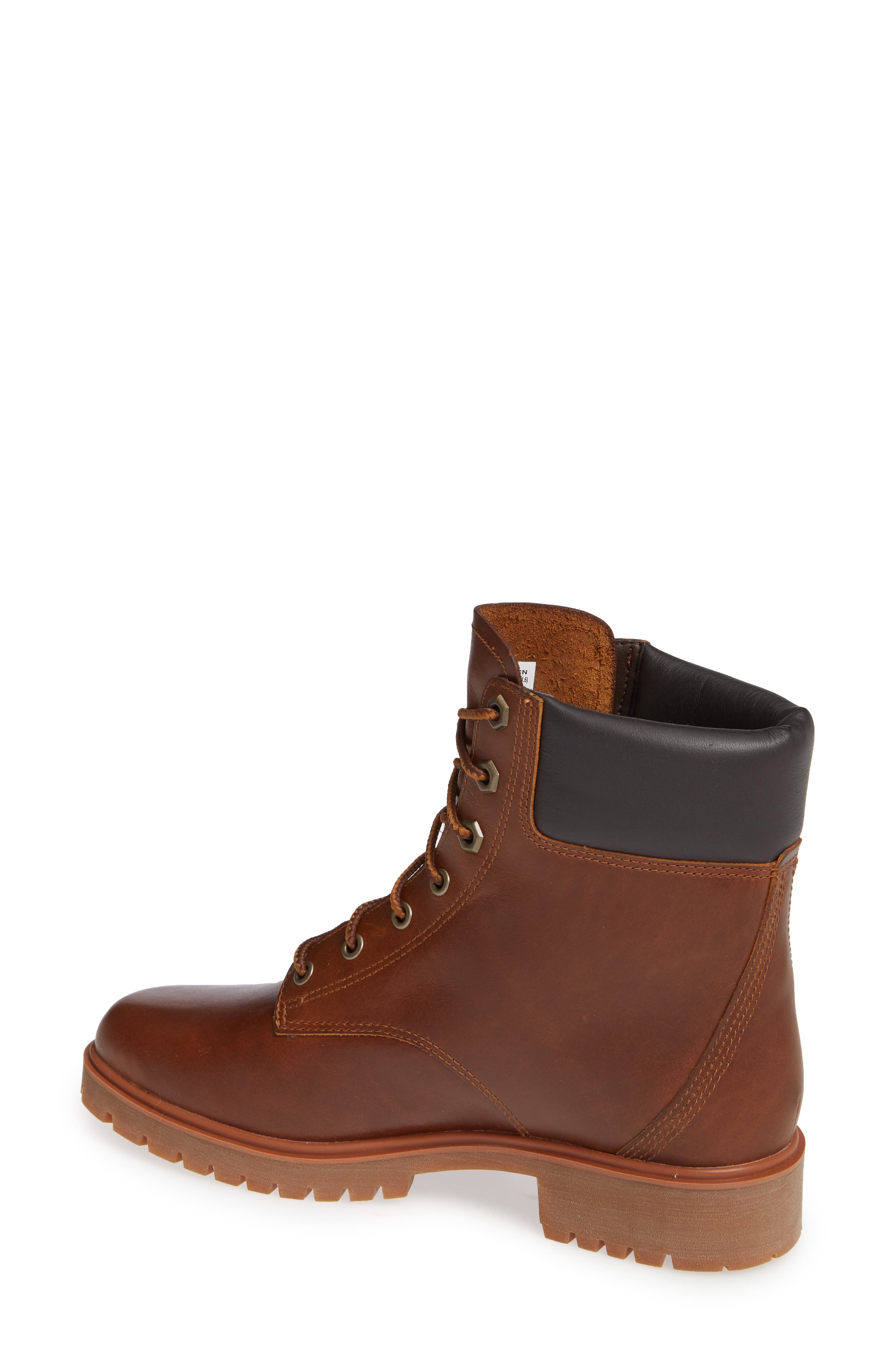 Jayne Waterproof Hiking Bootie, Alternate, color, BROWN LEATHER