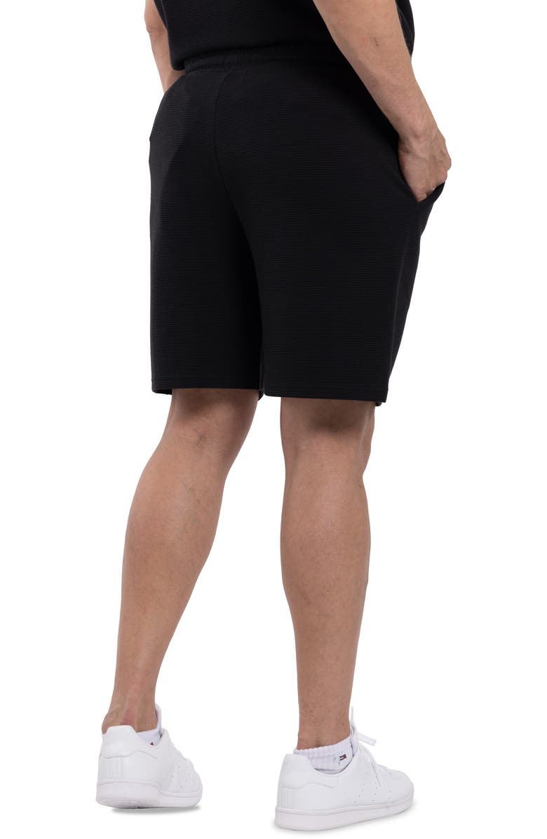 Spring + Mercer Textured Golf Shorts, Alternate, color, Black