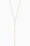 14K Yellow Gold Brooklyn Bar Station Drop Necklace