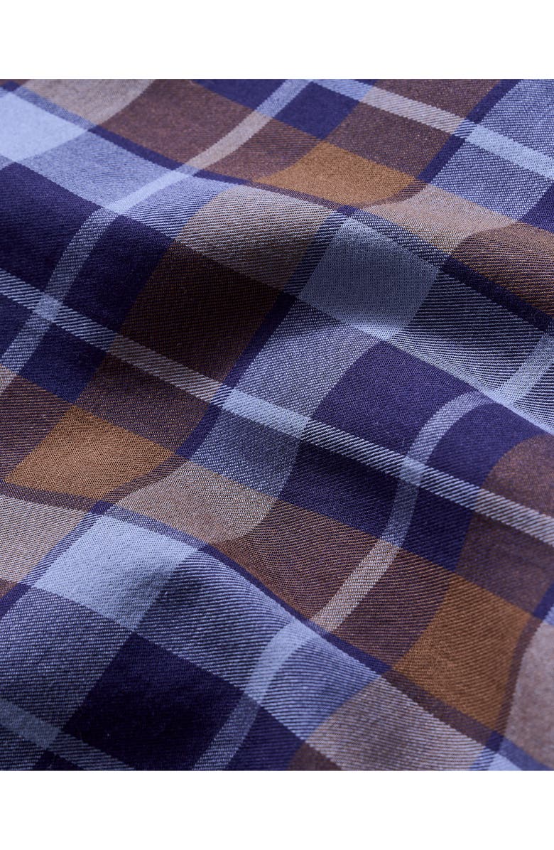 Billy Reid Hutcheson Standard Fit Plaid Cotton Twill Button-Up Shirt, Alternate, color, Carbon Blue Multi